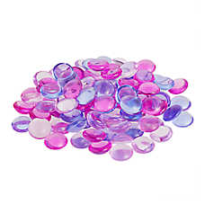 Top Fin? Smooth Gem Aquarium D��cor - Pink & Purple Mix - Fish Tank Decor, Aquarium Stones - 5.3 oz