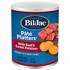 Bil-Jac? Pate Platters Adult Wet Dog Food - Grain Free, Beef & Sweet Potatoes, 13 oz