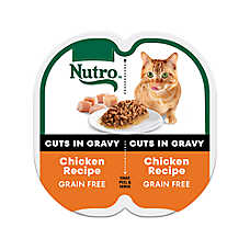 Nutro Perfect Portions Cuts in Gravy Adult Wet Cat Food - Non-GMO, Grain Free, 2.64 oz