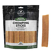 Dentley's Rawhide Alternative Chomping Sticks Bacon 4 Inch 12 Count 2 LB