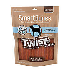 SmartBones? Twists Sticks Dog Treat - Water Buffalo