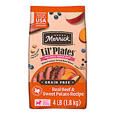 Merrick? Lil' Plates? Grain Free Small Breed Adult Dry Dog Food - Natural, Beef & Sweet Potato
