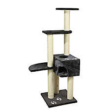 TRIXIE 55-in Alicante Cat Tree, Dark Gray
