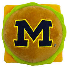 Pets First Michigan Plush Hamburger Dog Toy