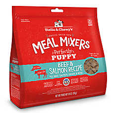 Stella & Chewy's Freeze-Dried Raw Meal Mixers Puppy Dog Food Topper - Beef & Salmon