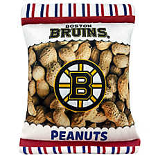 Pets First Boston Bruins Plush Peanut Bag Dog Toy