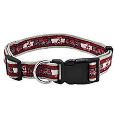 Pets First Alabama Crimson Tide Satin Dog Collar