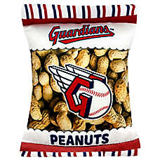 Pets First Cleveland Guardians Peanut Bag Dog Toy