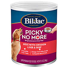 Bil-Jac Picky No More Pate Adult Wet Dog Food - Chicken Liver & Beef, 13 oz