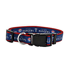 Pets First Texas Rangers Satin Collar
