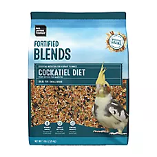 All Living Things® Fortified Cockatiel & Small Bird Food - Seed Daily Diet - 5lb