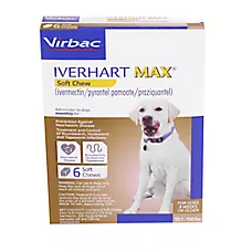 Iverhart Max Soft Chews for Dogs 50.1-100 lbs (Brown Box), 6 Month Supply
