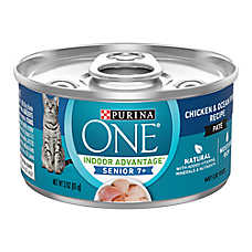 Purina ONE? +Plus Vibrant Maturity Senior Cat Wet Food - 3.33 oz., Grain Free, High-Protein