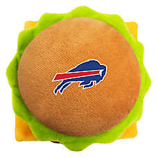 Pets First Buffalo Bills Plush Hamburger Dog Toy