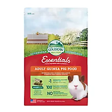 Oxbow Essentials Adult Guinea Pig Food Pellets with Vitamin C - High Fiber - 5-10 Lbs