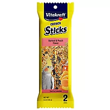 Vitakraft® Crunch Sticks Apricot & Peach Cockatiel Treat - Crunchy Treat Sticks