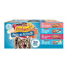 Friskies? Fish-A-Licious Adult Cat Wet Food - Variety Pack, 32 CT, 176 OZ