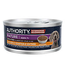 Authority Chicken & Vegetable Entree Senior 7+ Wet Dog Food - Grain Free, 5.5 oz
