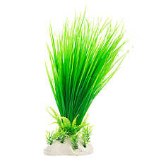 Top Fin? Artificial Grass Aquarium Plant - Fish Tank Plant Decor - 11 in