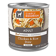 Simply Nourish? Original Wet Dog Food - Shreds, Chicken & Rice Stew, 10 oz