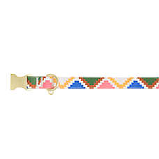 Top Paw? Aztec Print Dog Collar, White Dog Collar, Adjustable, Multiple Sizes