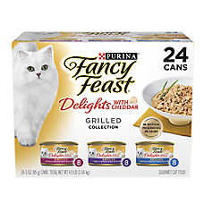 Fancy Feast? Delights with Cheddar All Life Stages Cat Wet Food - Variety Pack, 24 CT, 72 OZ