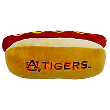 Pets First Auburn Tigers Plush Hot Dog Dog Toy