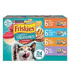 Friskies? Tasty Treasures Adult Cat Wet Food - Variety Pack, 24 CT, 132 OZ