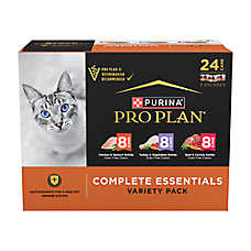 Purina Pro Plan Complete Essentials Adult Pate - Variety Pack, 24 CT, 72 OZ