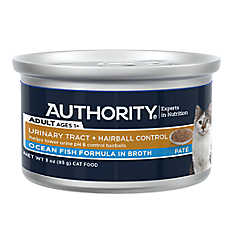 Authority Urinary Tract Heath & Hairball Control Adult Cat Food - Pate, 3 OZ