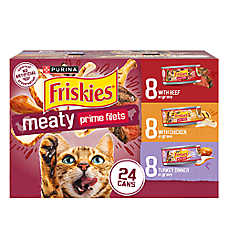 Friskies? Meaty Prime Filets Adult Wet Cat Food Variety Pack - 24 Ct, 132 Oz