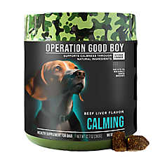 Operation Good Boy Dog Calming Soft Chews, Stress & Anxiety Support, Beef Liver, 90 Count