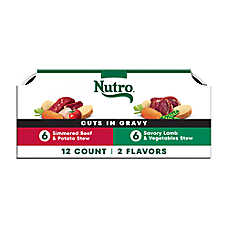 Nutro Natural Choice&trade; Cuts in Gravy Adult Wet Dog Food - Grain Free, Variety Pack, 12 Count