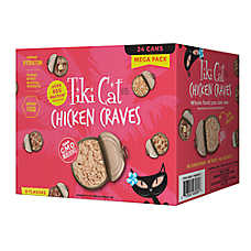 Tiki Cat? Chicken Craves Cat Food Non-GMO, Natural - Variety Pack, 24 CT, 67.2 OZ