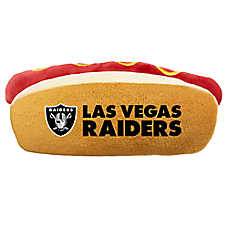 Pets First Las Vegas Raiders Plush Hot Dog Dog Toy